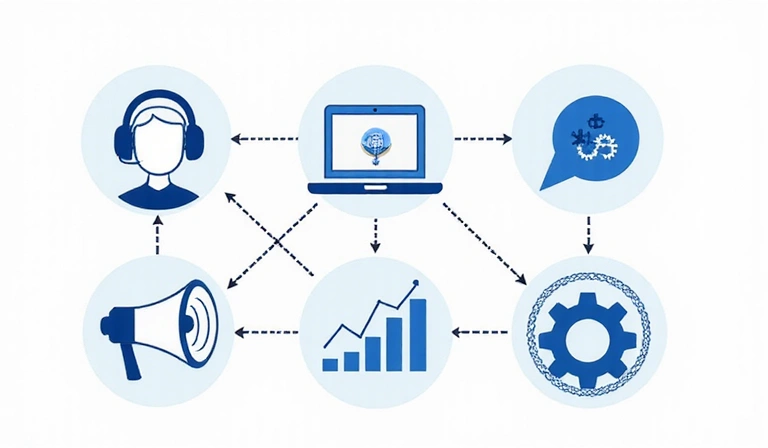 Zobrazení různých způsobů použití dat: podpora, marketing, analytika, vylepšení služeb